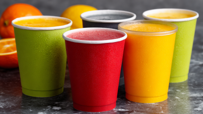 5 gobelets en papier pour jus de fruits frais dont vous avez besoin pour votre entreprise