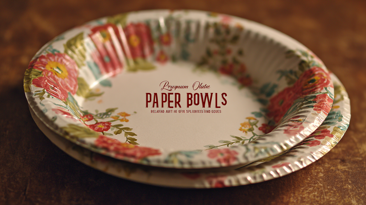 Premium Quality Paper Plate Bowls Proudly Made in China for Global Success