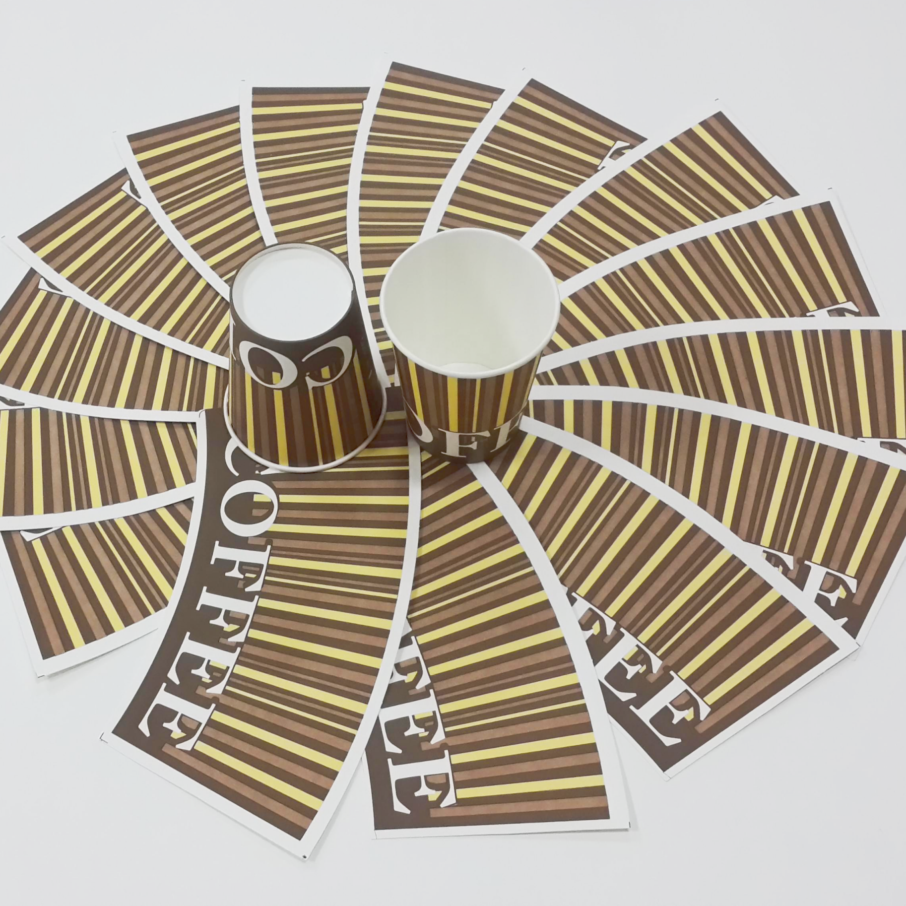 Paper cup fan for making paper cup