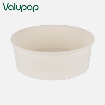 White paper bowl disposable food bowl