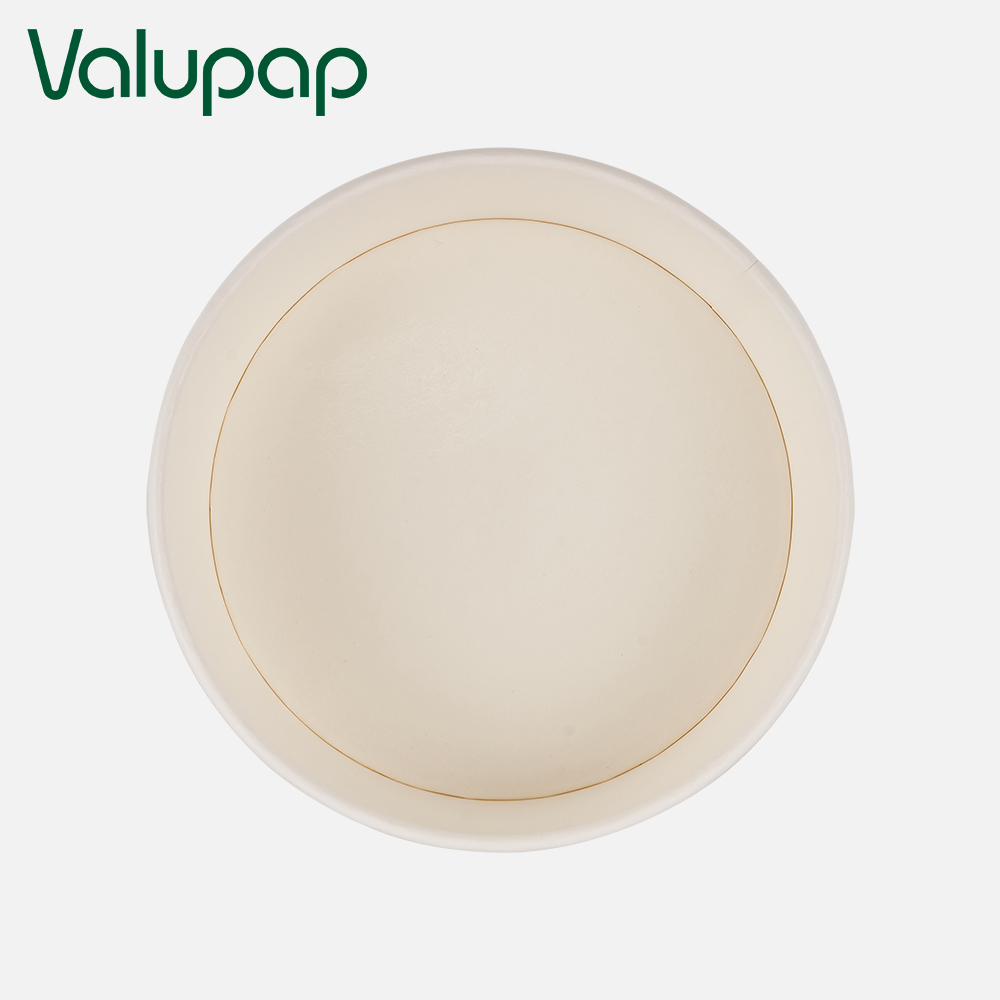 White paper bowl disposable food bowl