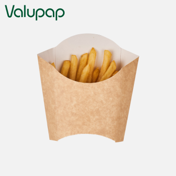 Disposable coated kraft snacks box