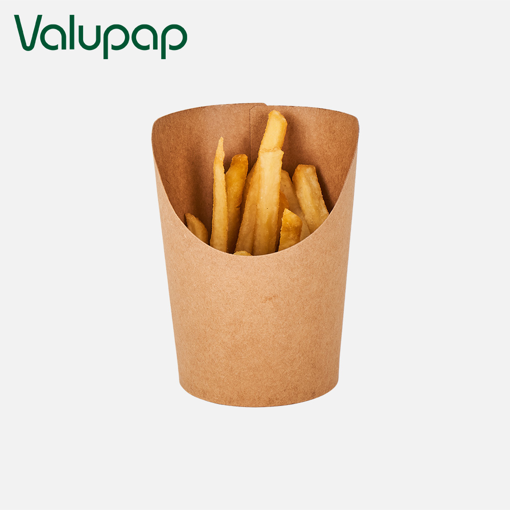 Disposable coated kraft snacks box